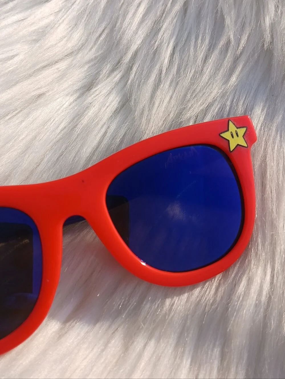 Super Mario Sunglasses Red Blue Yellow Star Nintendo Gamer Kids Childrens